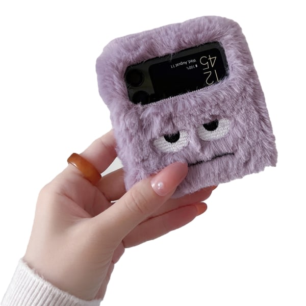 TG Elegant Fluffig Kotelo - Samsung Galaxy Z Flip Lila