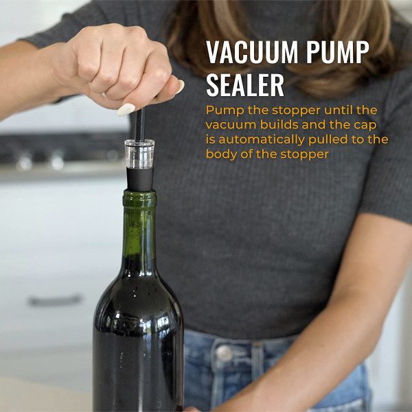 Cork Genius Wine-Saving Vacuum Sealers - Fickstørrelse, vakuum