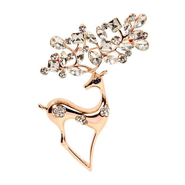 Kreativ Fawn brosje koreansk stil legering diamant