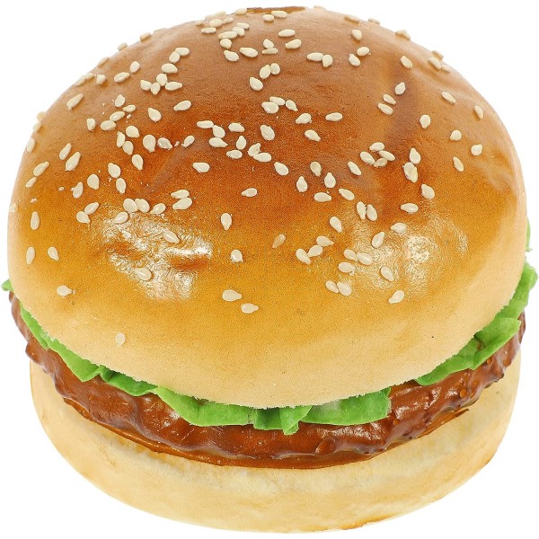 Galaxy Konstgjord PU Realistisk Burger Statyett Mat Bröd Modell Fotografi Rekvisita för köksfestinredning