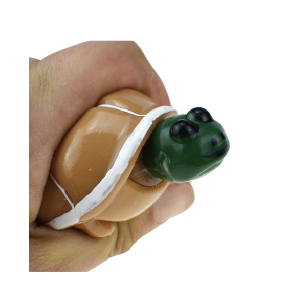 (Gul) Skildpadde Squeeze-legetøj, Skildpaddehoved-legetøj Spræng Stressbolde