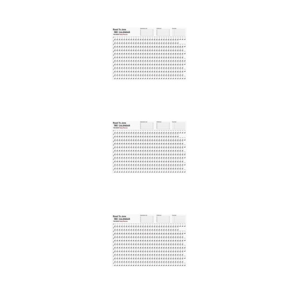 1/2/3 Årlig kalenderplanerare Hängande planeringskalender för hemmet 3 st