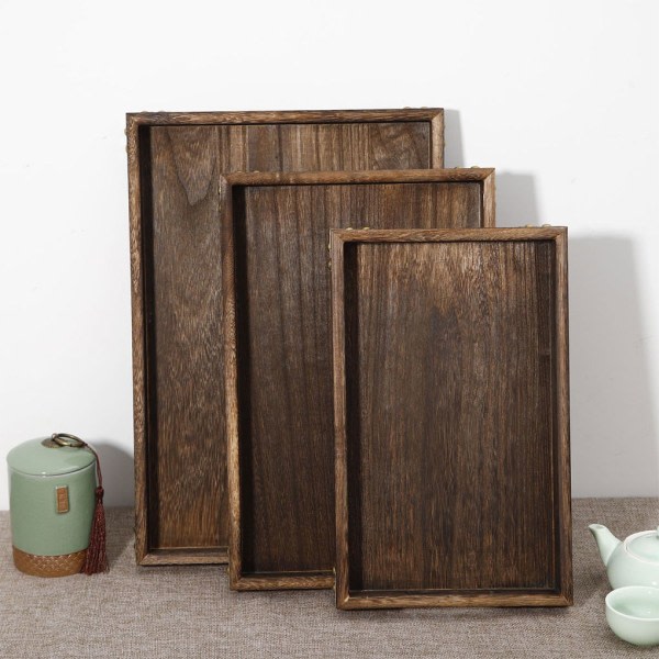 1/2 Serveringsbakke i orientalisk stil - holdbar og udsøgt 6*23,5*4cm 1Set
