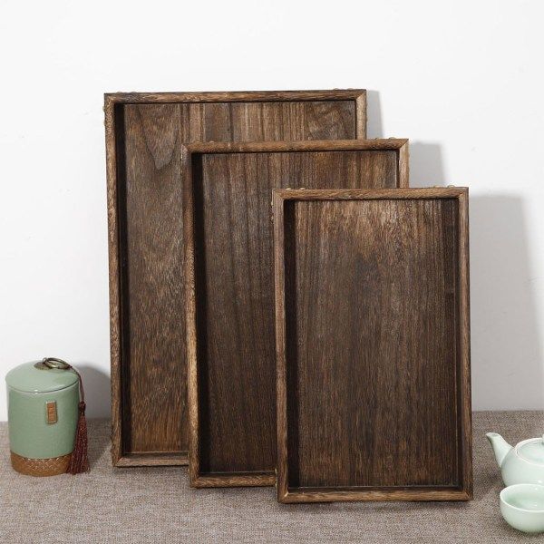 Serveringsbricka i orientalisk stil - 1/2 storlek, hållbar och elegant 6*23,5*4cm 1Set