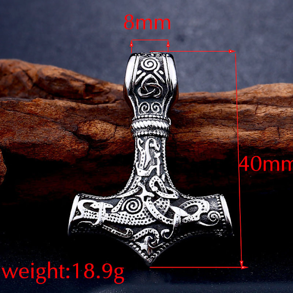 Beier Nordic Viking Celtic solmu ruostumattomasta teräksestä riipus ulkomaankauppa uusi retro titaaniteräs ankkuri kaulakoru korut BP8-788 Single Pendant