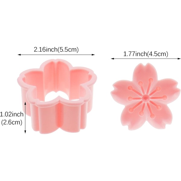 Galaxy 10 st Cherry Blossom Cookie Cutters Form Sakura Cookie Stämplar för kex och bakverk tillbehör