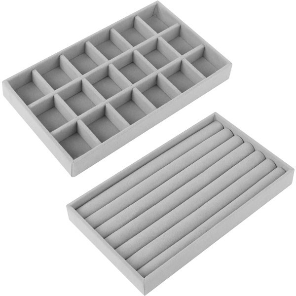 2-lags Smykkeskrin Organizer for Ringer og Øredobber