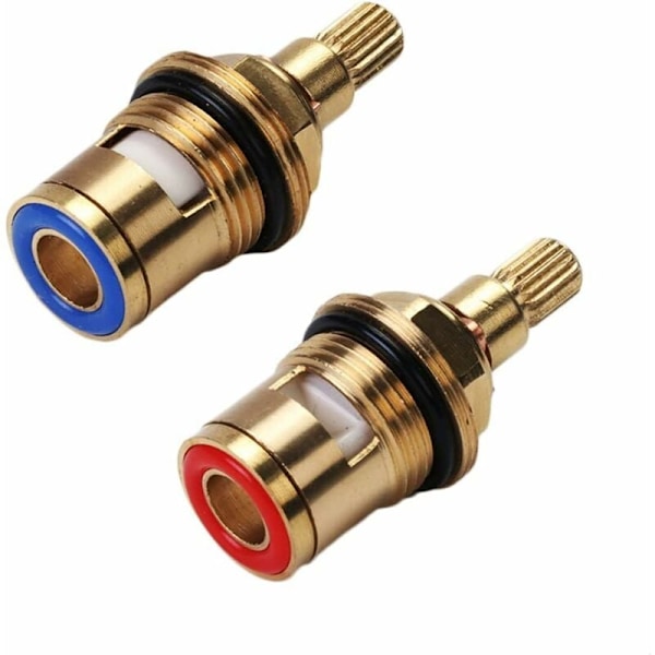 Keramisk skivehode, par med universelle erstatningspatroner i keramikk for kran, 1/2\" kvart omdreining 20 hakk x 51 mm