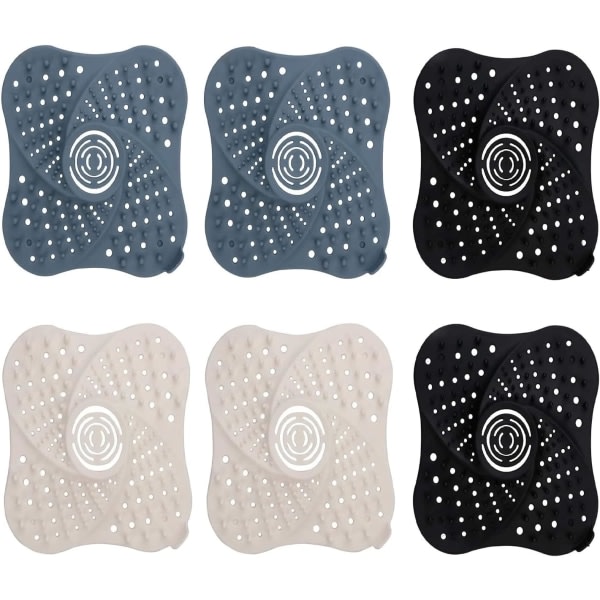 Galaxy Diskbänksplugg, cover för hårfångare, diskbänksplugg, sugkopp golvbrunn (blå + vit + svart)