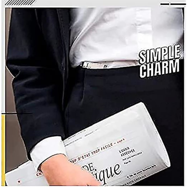 Multifunktionellt bältesklämma, sladdlöst spänne, osynligt bälte, Lazy Belt Spänn midjeband, unisex