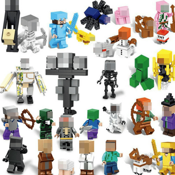 Minecraft Minifigurset 29 Delar Minifigurer Barnpresent-yux