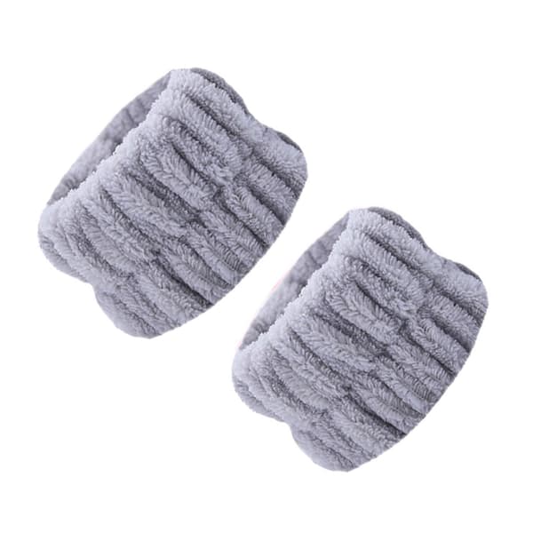 Sminke Ansiktsrens Håndleddsbeskyttelse Ansiktsrens Håndrem Makeup Absorberende Håndleddsbeskyttelse Ansiktsrens Håndleddsbeskyttelse Jenter Damer Grå Grey
