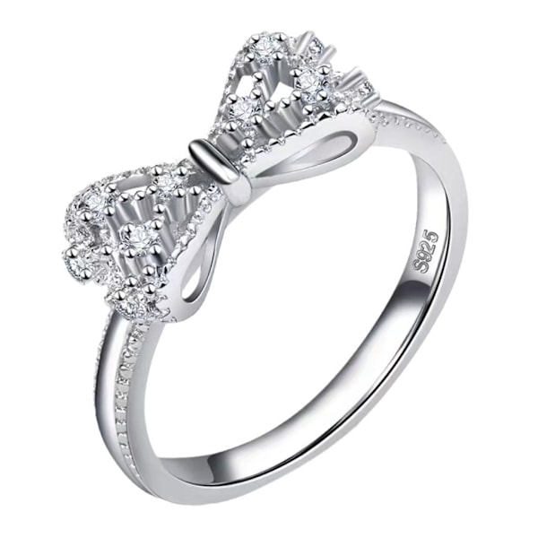 Verkkokaupan kevyt luksus hienostunut käsintehty korujen tarjonta Eurooppalainen ja amerikkalainen platinoitu perhonen sormus mikro-inlay zirkonin muodikkaat korut Platinum plated No. 6