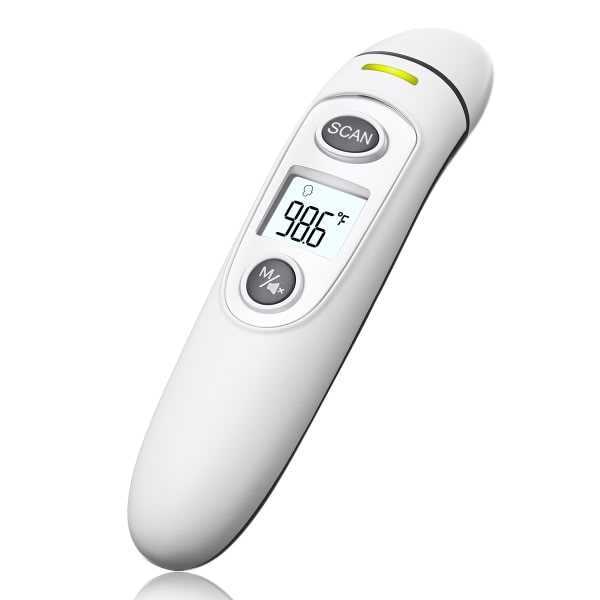 Termometer för vuxna och barn, beröringsfri pann- och örontermometer, infrapuna digitaalinen lämpömittari