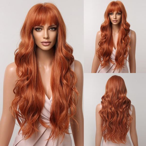 TG M?nniskoh?r Peruker f?r kvinnor Rak peruk med lugg Virgin Remy Hair 150 % densitet