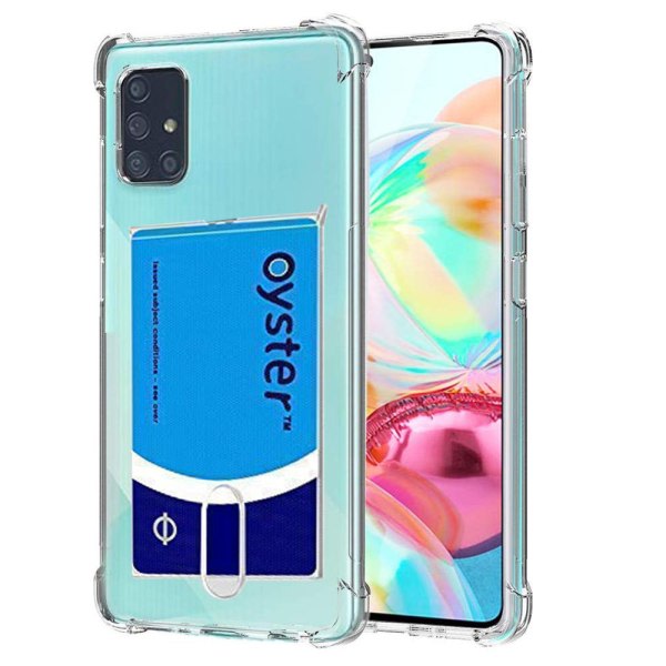 TG Stødabsorberende Cover med Kortlomme - Samsung Galaxy A51 Transparent/Gennemsigtig