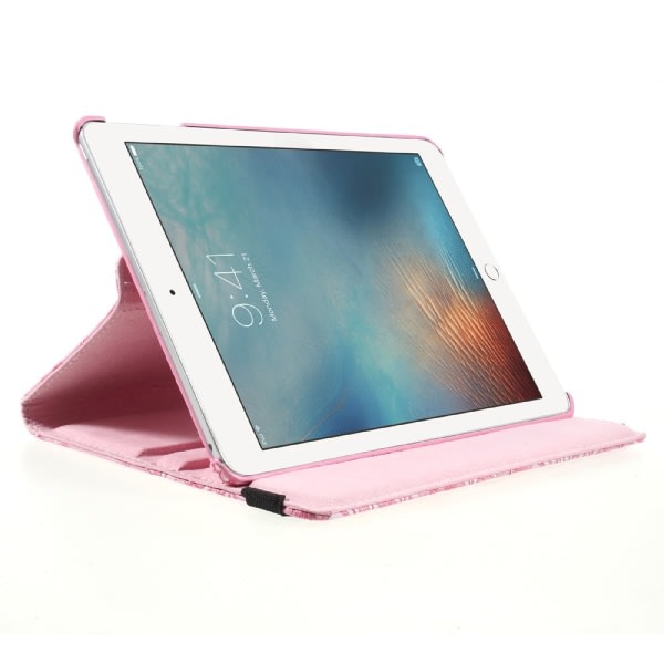 Fodral iPad (2017/2018) / iPad Air, 360 kierto Blommor - Rosa Rosa