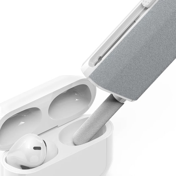 TG Multifunksjonelt 5-i-1 Rengjøringssett Airpods Datamaskin Grå