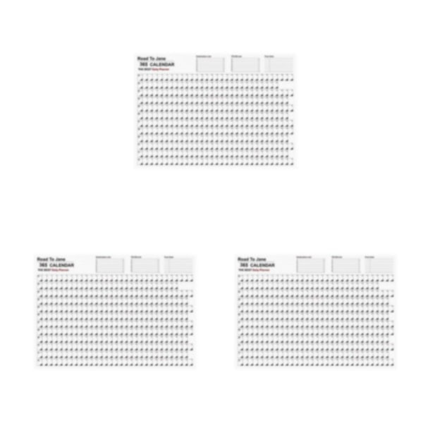 1/2/3 Årlig kalenderplanerare Hängande planeringskalender för hemmet 3 st
