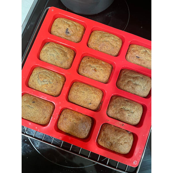 TG Silikon Mini Brødform, 12 Hulrum Mini Brødpande Browniepande, F