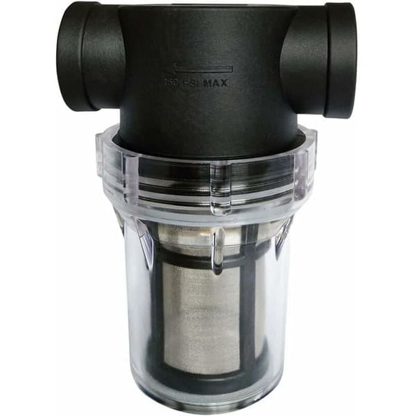 3/4\" Vattenpumpsfilter med 100 Mesh Rostfritt Stål Skärm, Inline Filter, Trädgårdsbevattningsfilter..DEBUNS