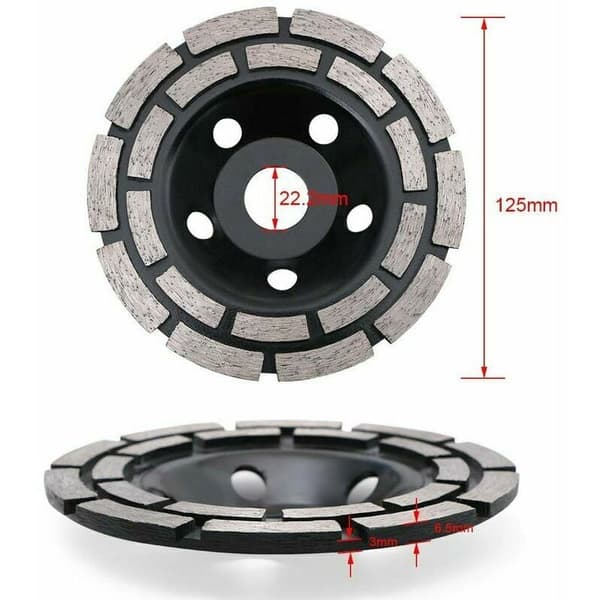 Professionel Diamantslibeskive Abrasiv 125 x 22,2 mm - diamantslibeskive - ..DEBUNS