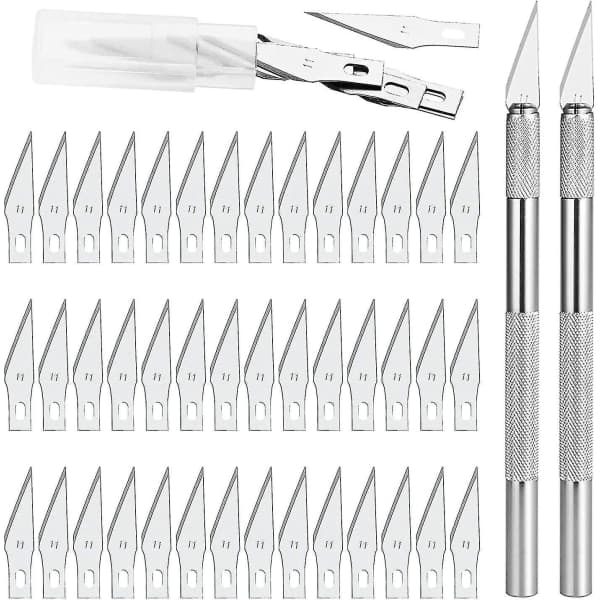 CNE Scalpel Precisionsarbetskniv 2 med 42 blad för - Perfekt