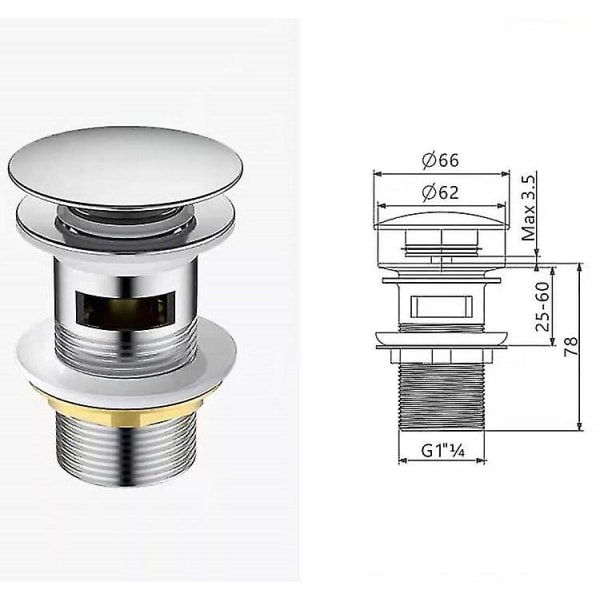 1:a Pop Up Vaskesluk Drin System