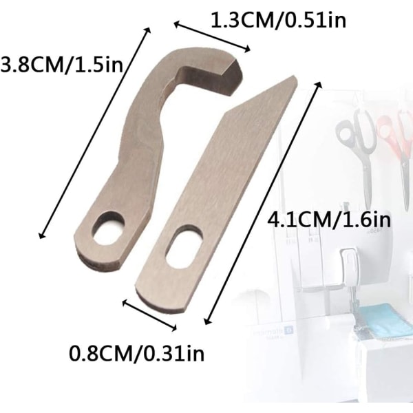 Galaxy set för overlocksymaskiner, för hushållssymaskiner (1 övre och 1 nedre blad)