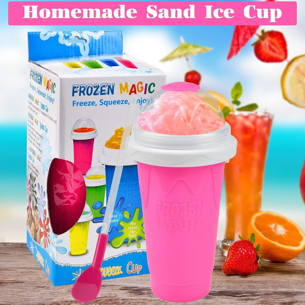 Galaxy Bärbar Smoothie Squeeze Cup for barn (rød 400 ml) 1 st