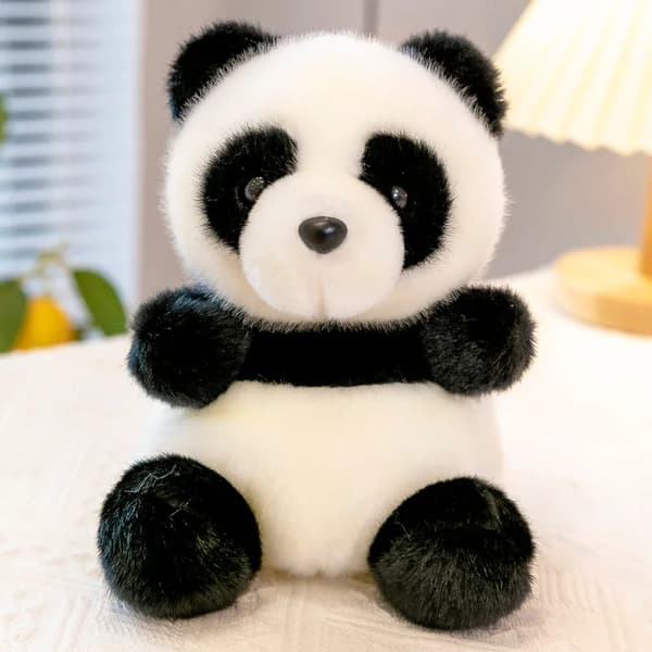 Mub- Greenmart Simulation Panda Husky Plyslegetøj Søde Skovdyr Bløde Søde Pingvin Gris Børnedukker Brun 20cm_yux Brown 20cm