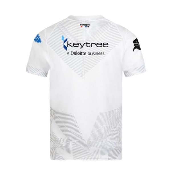 Fiskgjuse lada/lada Umbro bortetrøye 9-10 år hvit/svart 13 år