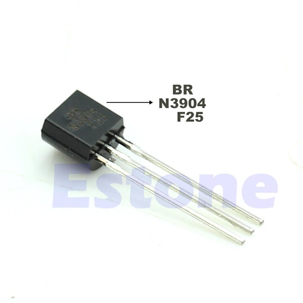 Nye 100 stk Ny 2N3904 TO-92 NPN Generell Transistor