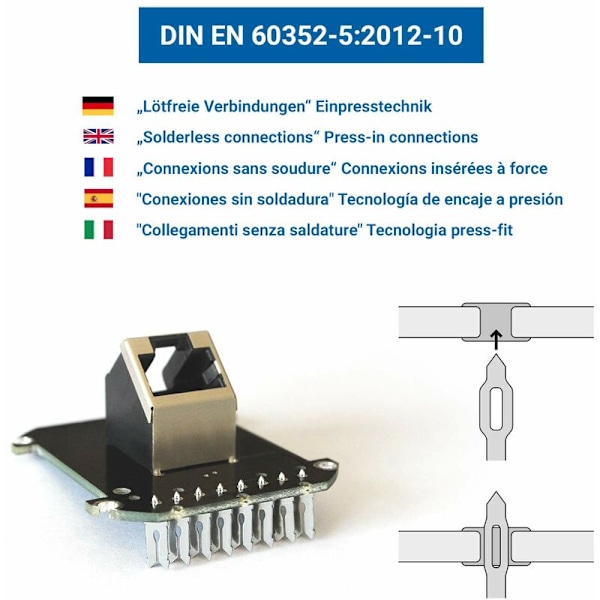 2 x CAT 6a Nätverksuttag, 2 x RJ45 FTP-uttag, Skärmad 10Gbit LAN Ethernet Väggmonteringskabel, Vit