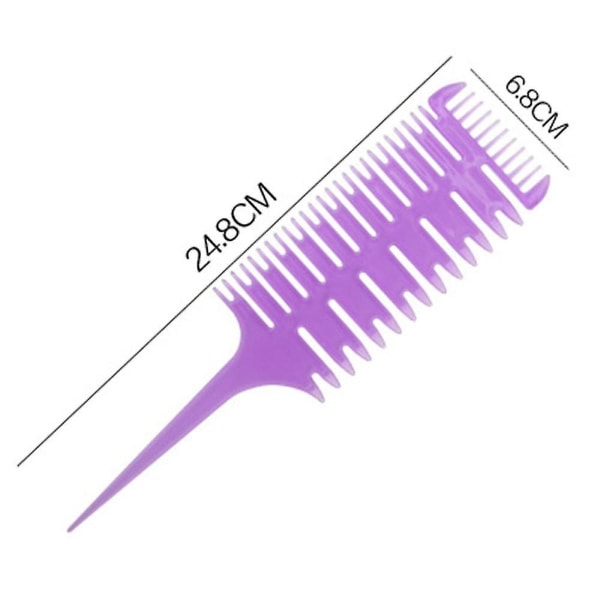 TG Fishbone Comb 3-vägs Högglans Strip Comb Weave Strip