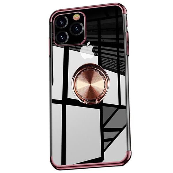 TG iPhone 13 Pro Max - Stilsäkert Praktisk Skal med Ringholdare Roséguld