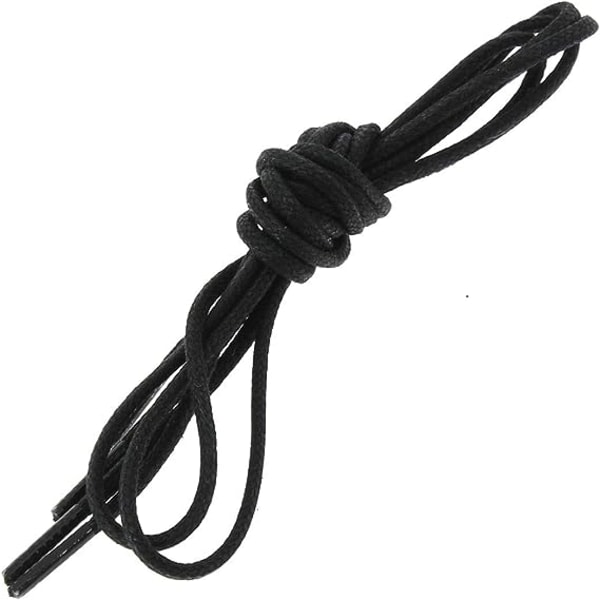 TG Fransk Blondering. Runde og tynde snore. 2 mm, bomuld. Sort.
