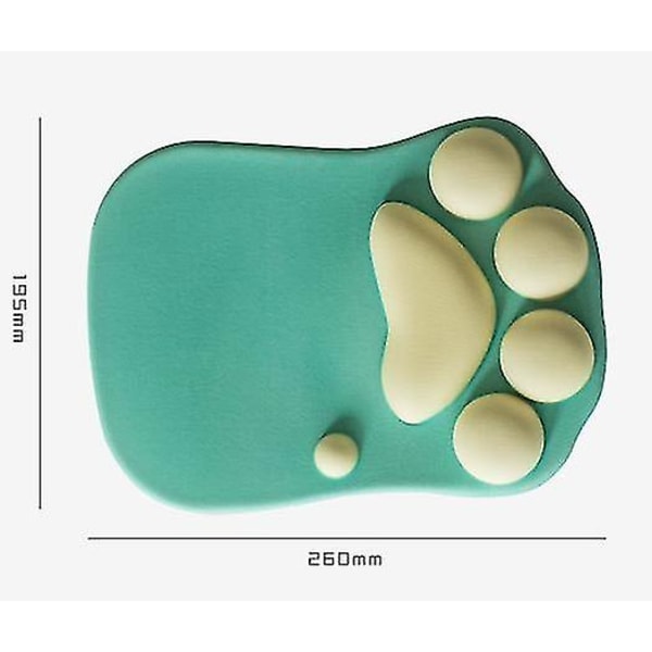 Kattpåtassar Musmatta med handledsstöd Datormusmatta skrivbord