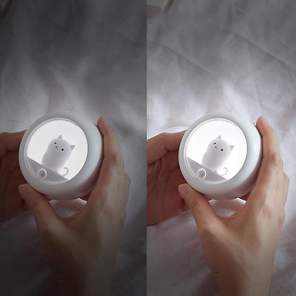 Magnetisk natlampe Justerbar lysstyrke Klip-på-lampe Genopladelig bevægelsessensor Natlampe