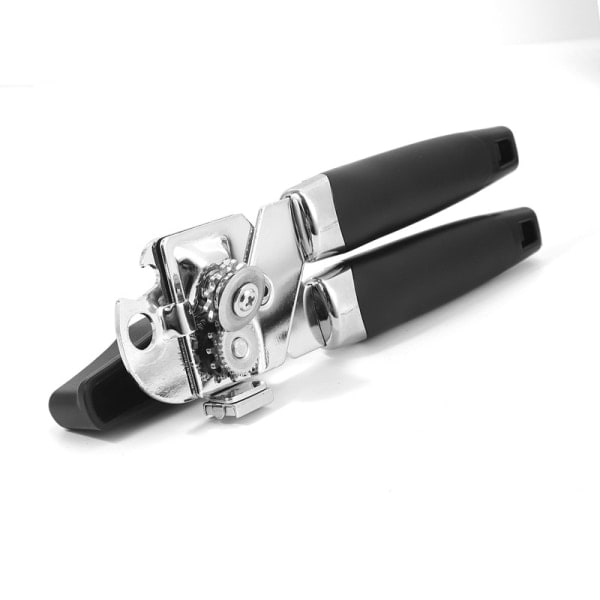 Manuaalinen ruostumattomasta teräksestä valmistettu konservinavaaja, jossa on suuri kääntöpyörä ja terävä terä Professional Heavy Duty, Ergonomisesti suunniteltu sileä reuna J