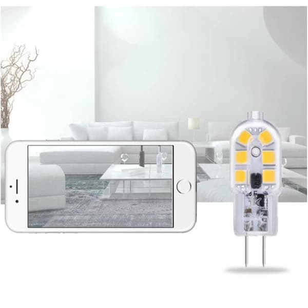 Bulbs 10-pack G4 LED lamp 2W, DC 12V lighting lamp, 6000K white_yux
