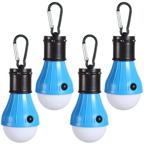 4st bärbara LED-tältljus för backpacking och campingvandring