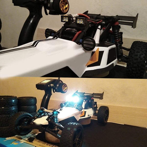 1 Set RC Crawler LED Light Bar Takljus Off-Road Climber Short Truck Searchlight för RC Off-road TRX4/SCX 1/10 4WD/6WD