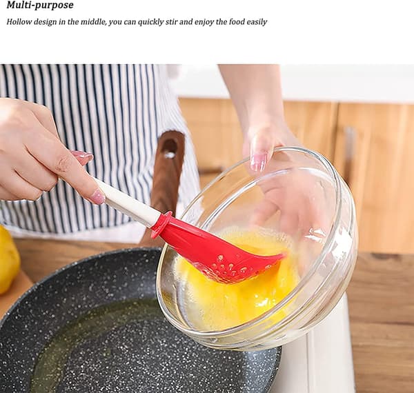 B Multifunctional Cooking Spoon Kitchen Utensil Skimmer Colander Strainer Grater Black Red
