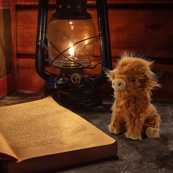 25 cm Highland Cow Skotsk Höglands Nötkreatur Plyschleksak