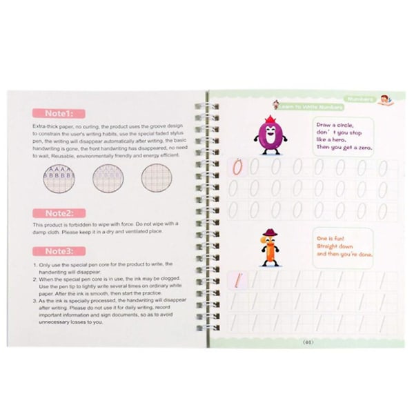 Magic Practice Copybook Englannin Kirjoitusura Design Vauvan Kirjoitus Piirustuskirja Kynän Ilman 2