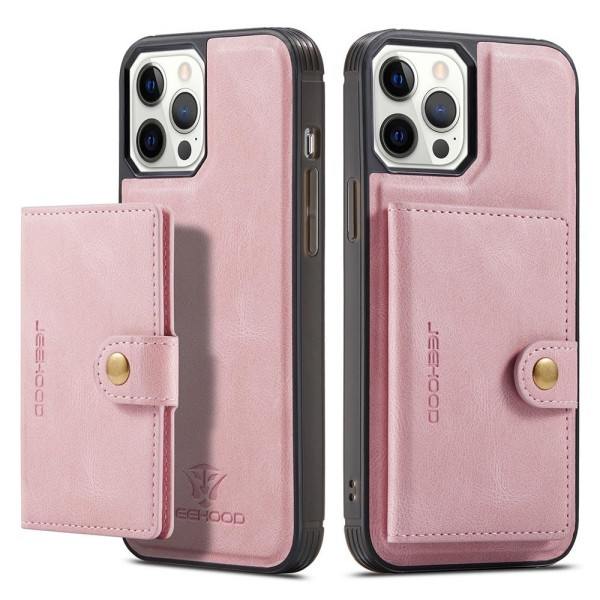 TG Ajatteluun Suunniteltu Käytännöllinen Kotelo Korttitaskulla - iPhone 12 Pro Max Ruskea