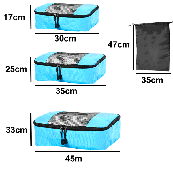 TG Reseförpackningskuber 5-pack Organizer förväskor & style2