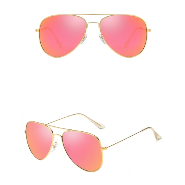 Polarisoidut Aviator-aurinkolasit miehille ja naisille Metal Flat Top Su