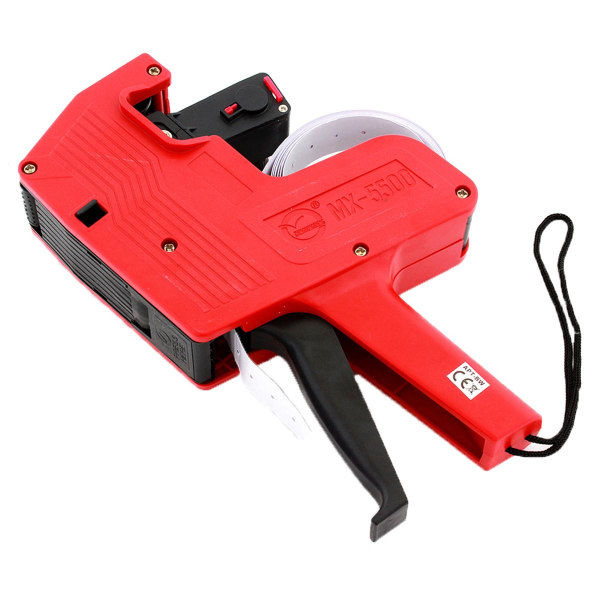 TG Etikettdispenser - 300 Röda Etiketter Röd